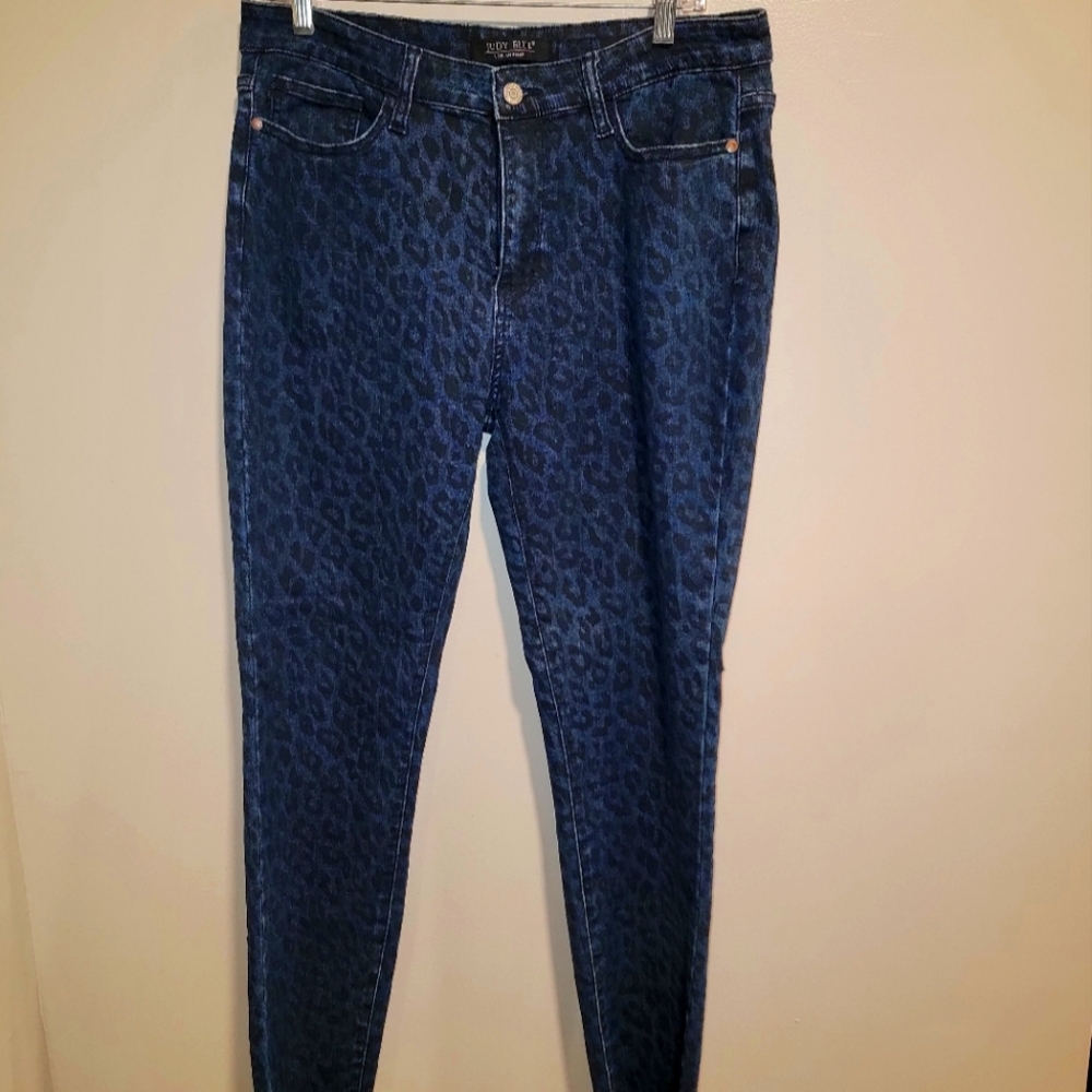 Judy Blue size 15 animal print skinny jeans